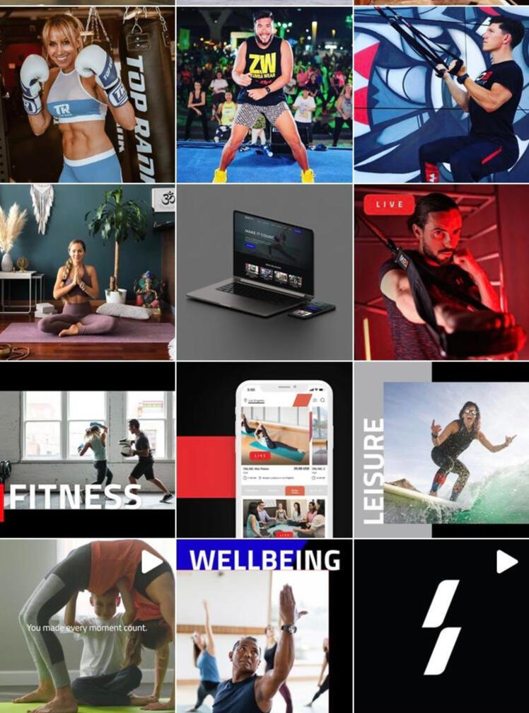 Instagram Grid: Wellness Platform